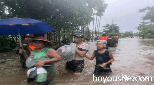 缅甸若开小镇迎来史上最严重洪涝灾害